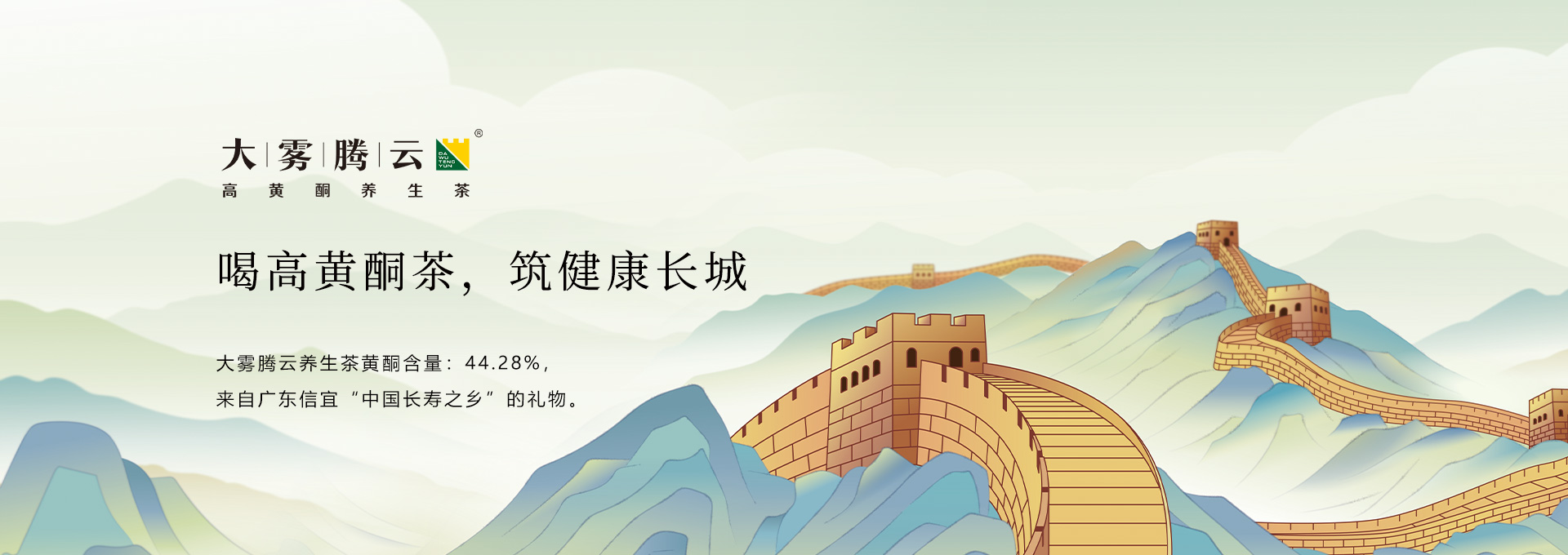 大霧騰云高黃酮養(yǎng)生茶品牌設(shè)計(jì)