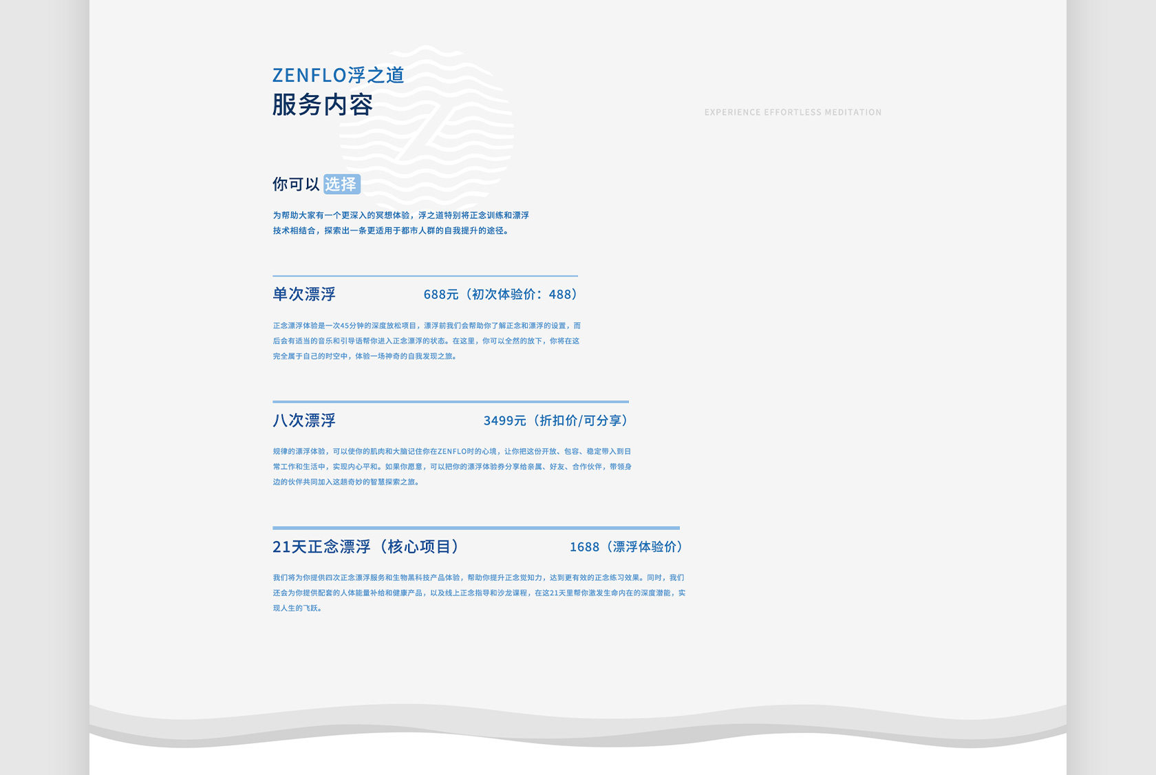 ZenFlo浮之道網(wǎng)站設(shè)計(jì)